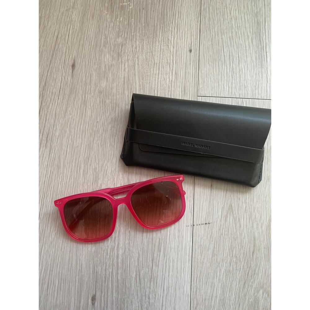 Isabel Marant Pink Rectangle Sunglasses